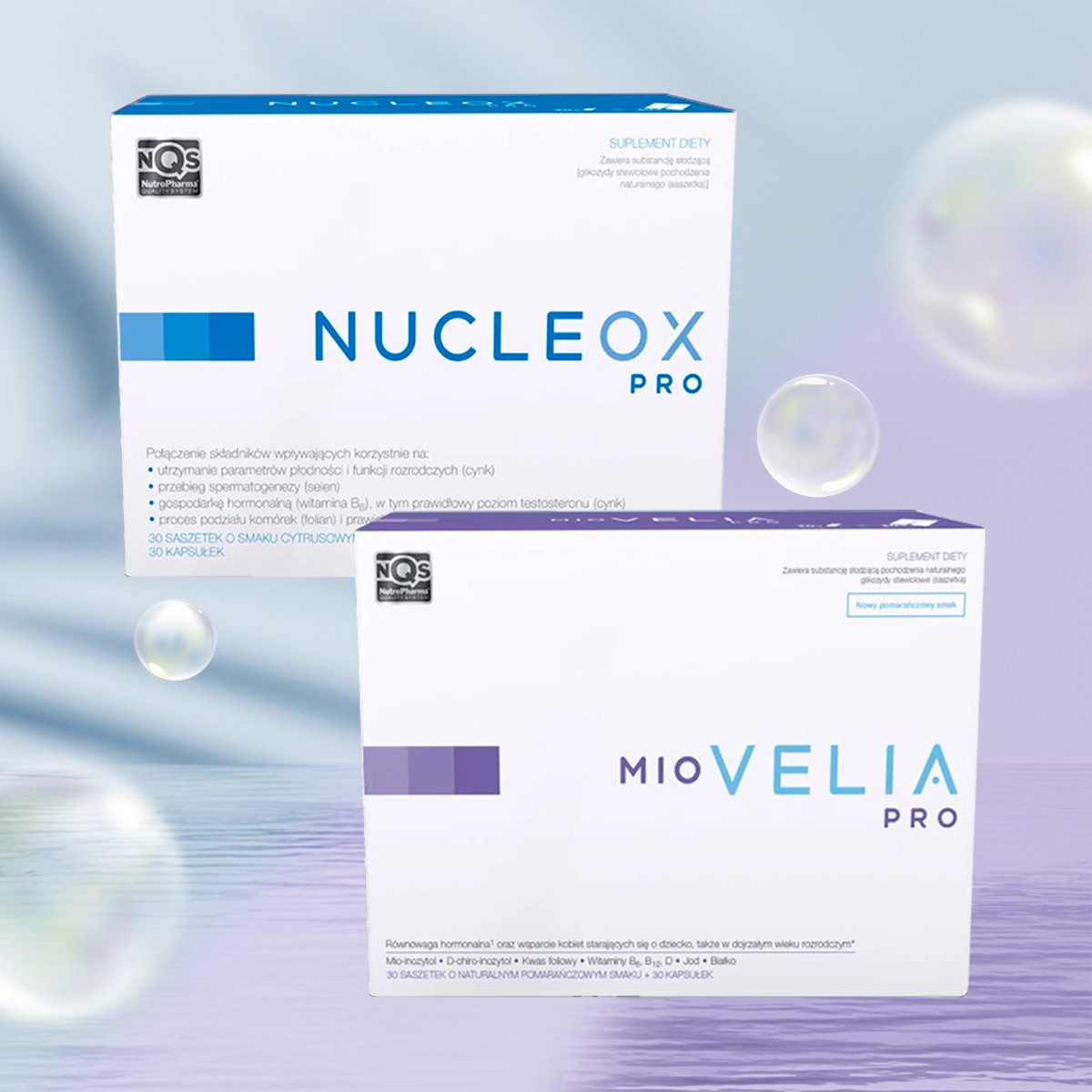 Miovelia PRO + Nucleox PRO - Pakiet dla Dwojga